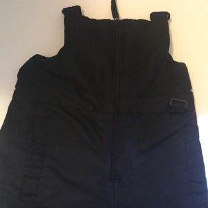 Black toddler snow bibs